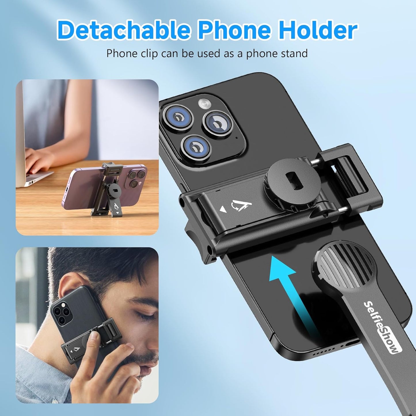 2 –in-1 Wireless Selfie stick
