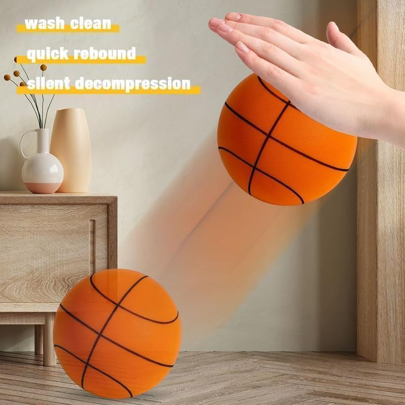 Silent Basketball for indoor Fun aand practice (sizes No.7-9.4 Inches)