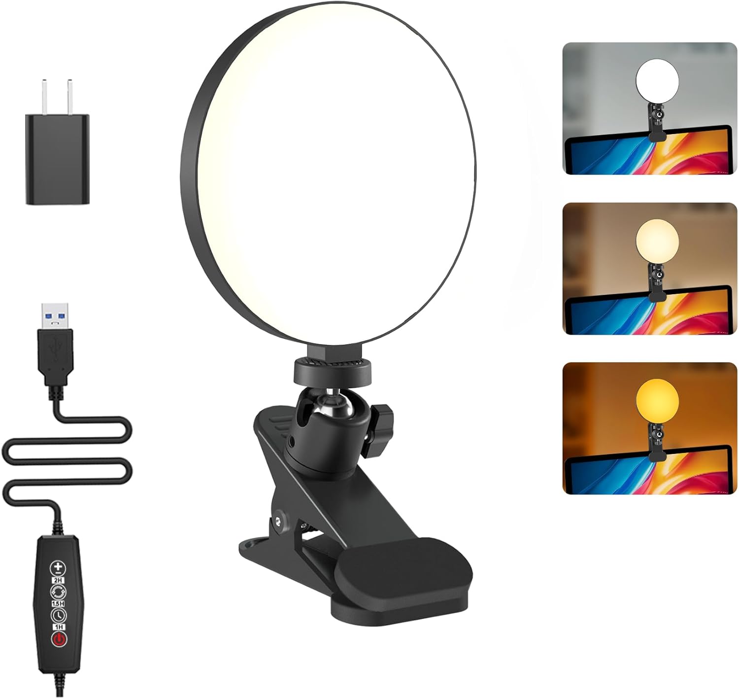 The clip on video light 