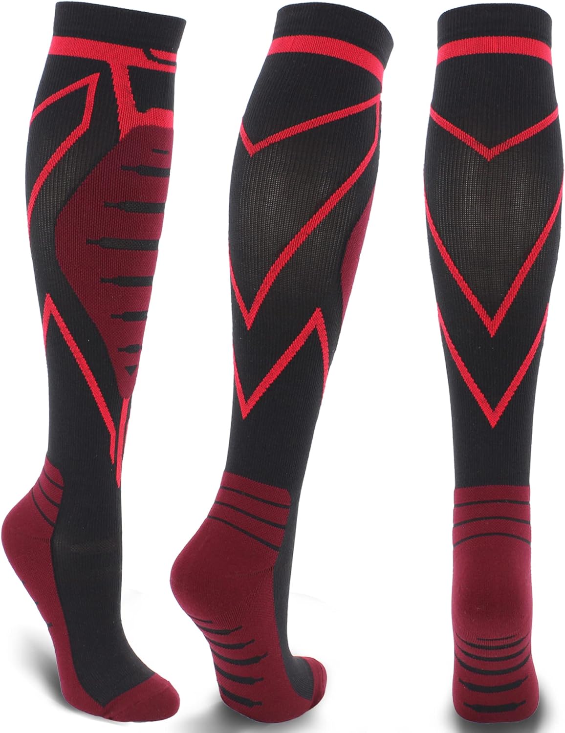 Compression Socks for Men & Women 20-30 Mmhg Knee High (pairs and individual)