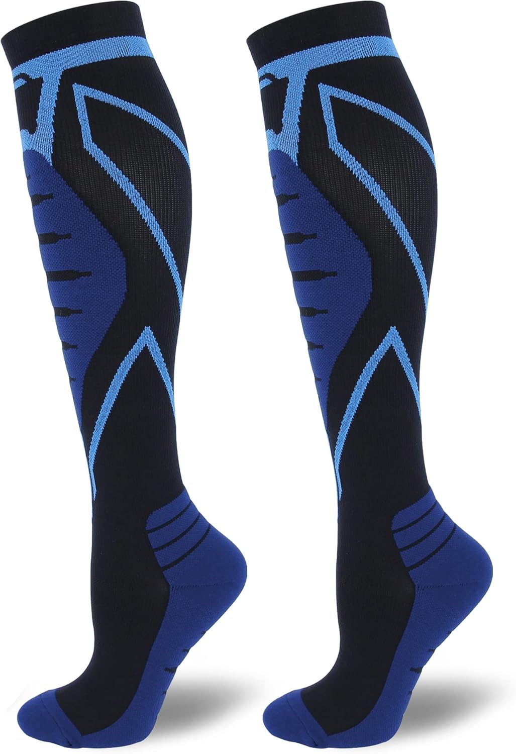 Compression Socks for Men & Women 20-30 Mmhg Knee High (pairs and individual)