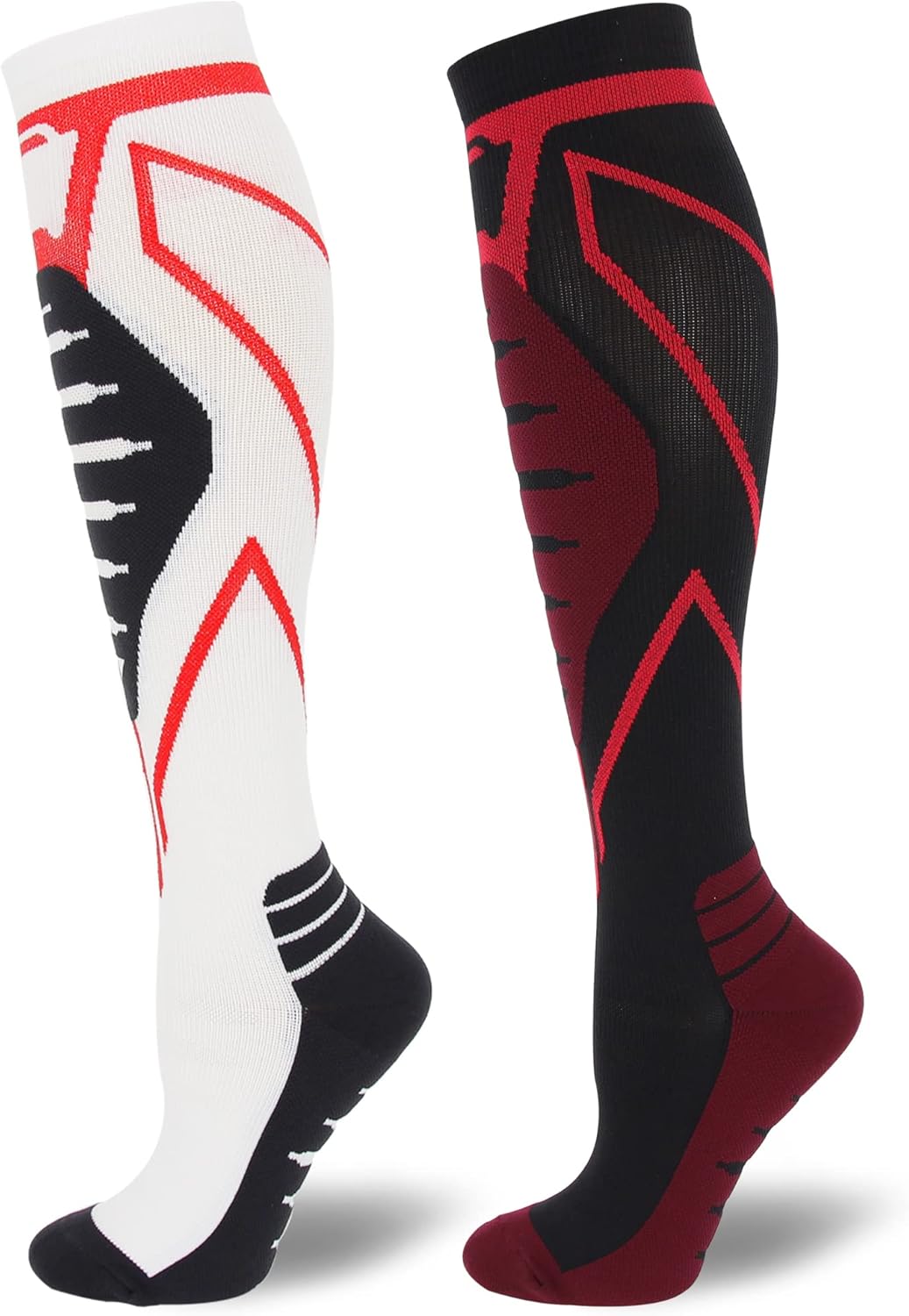 Compression Socks for Men & Women 20-30 Mmhg Knee High (pairs and individual)