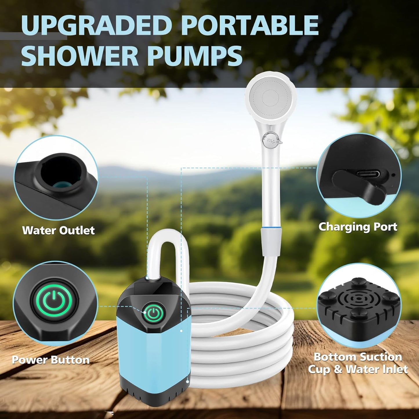 Portable Rechargeable Shower 