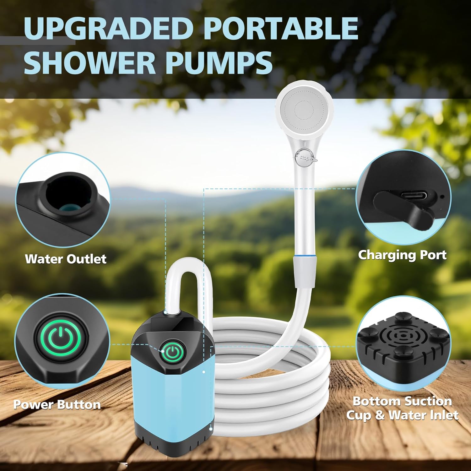 Portable Rechargeable Shower 