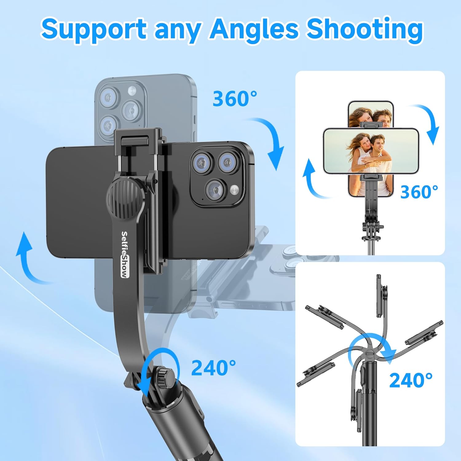 2 –in-1 Wireless Selfie stick