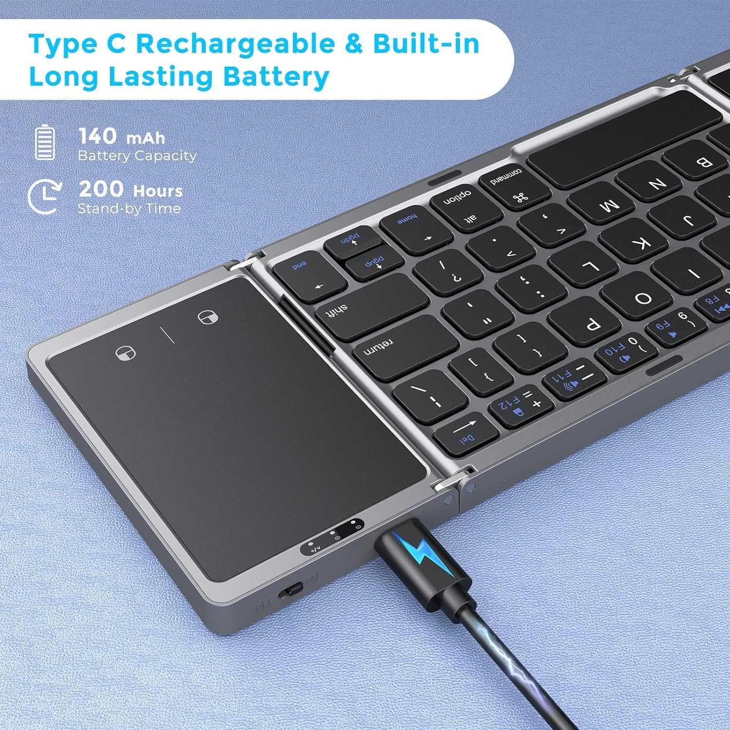 Portable Bluetooth Keyboard IOS and Andriod compatible