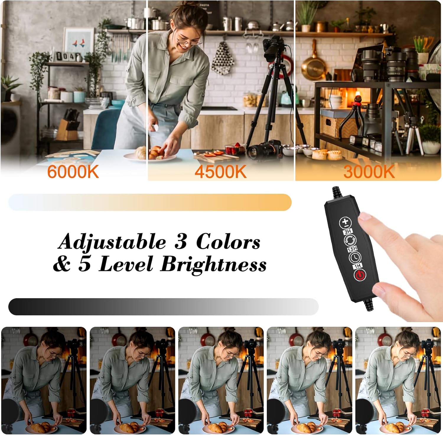 The clip on video light 