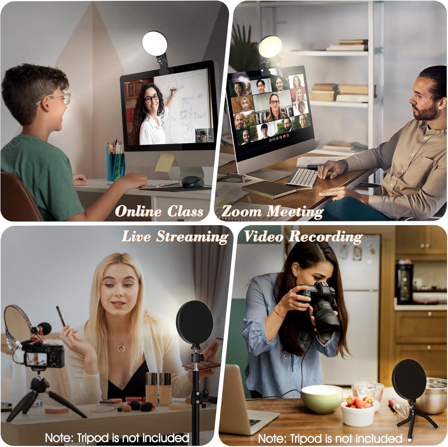 The clip on video light 