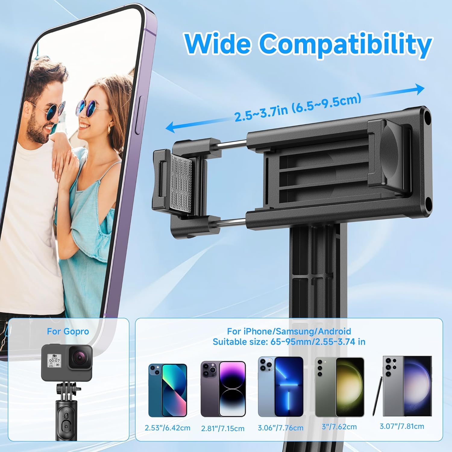 2 –in-1 Wireless Selfie stick