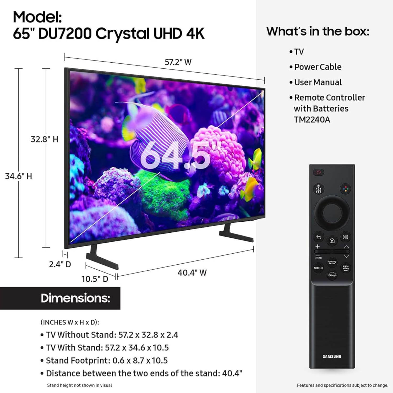 Samsung 65-Inch TV