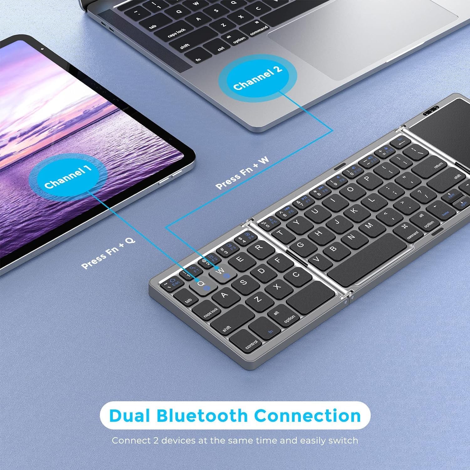 Portable Bluetooth Keyboard IOS and Andriod compatible