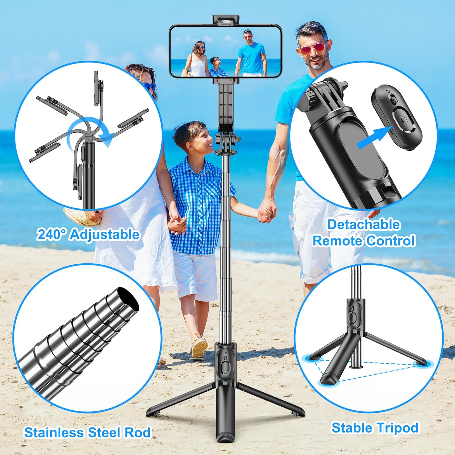 2 –in-1 Wireless Selfie stick