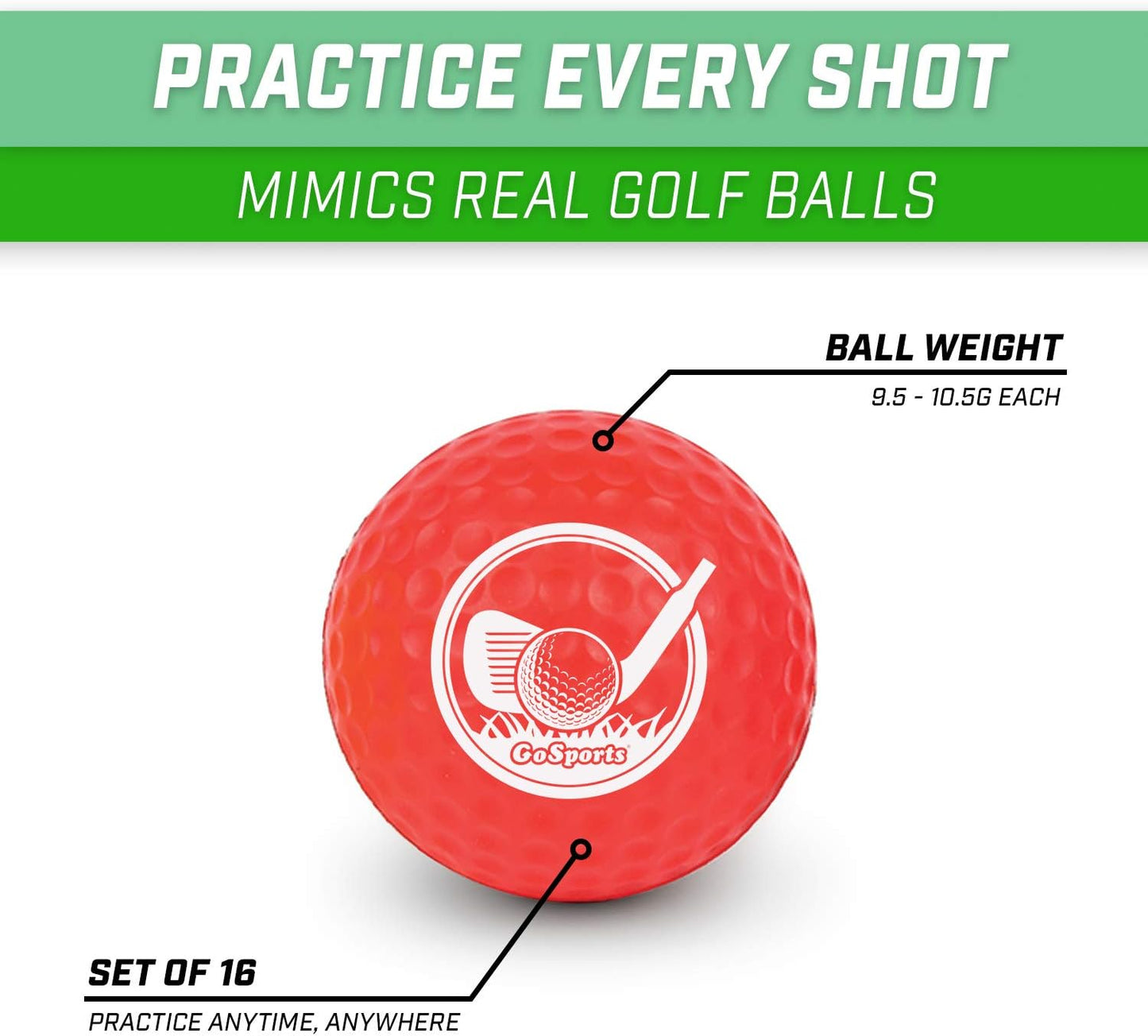 Golf Practice Balls for Indoors or Outdoors