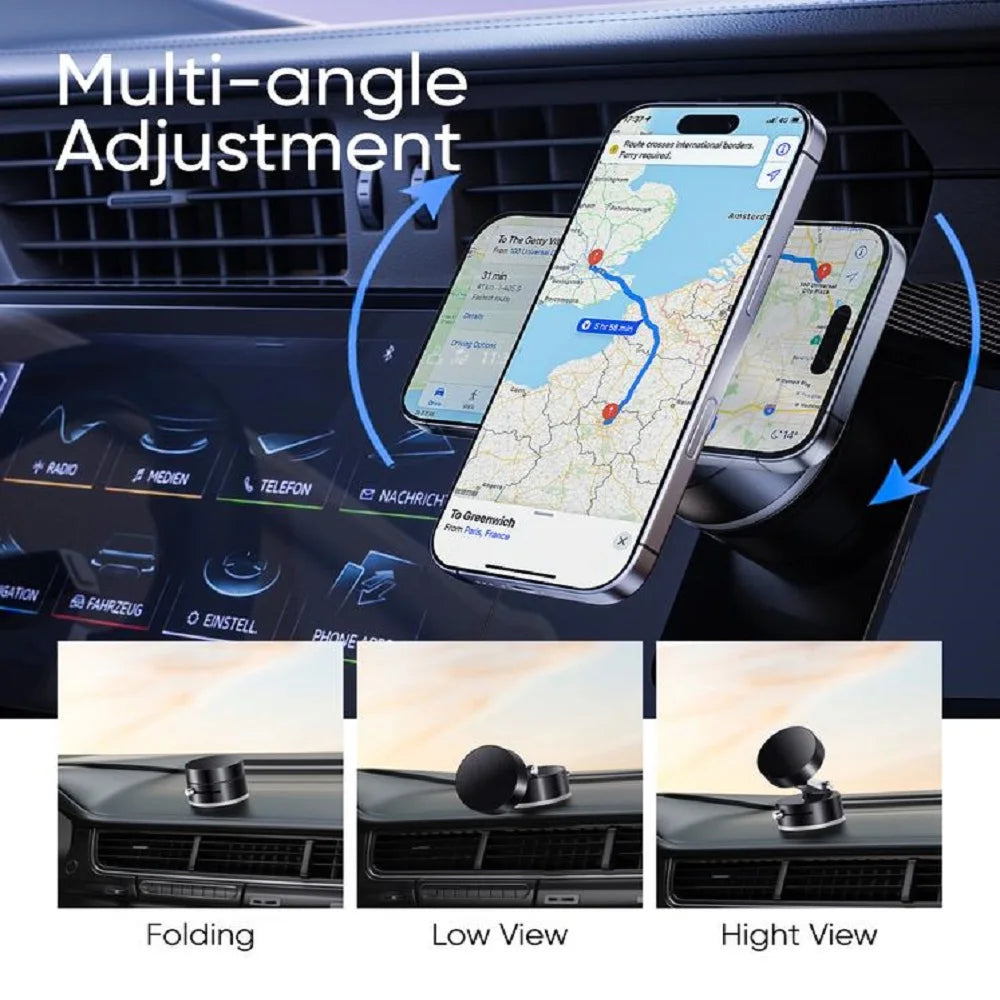 Vacuum Magnetic Magnetic Phone stand, Foldable,retractable and strong magnet Multi-Use  Phone Holder