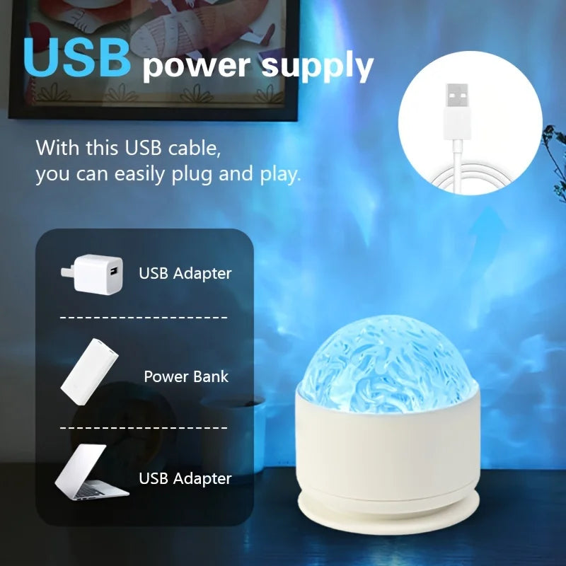Remote Control Ripple LED Projector
