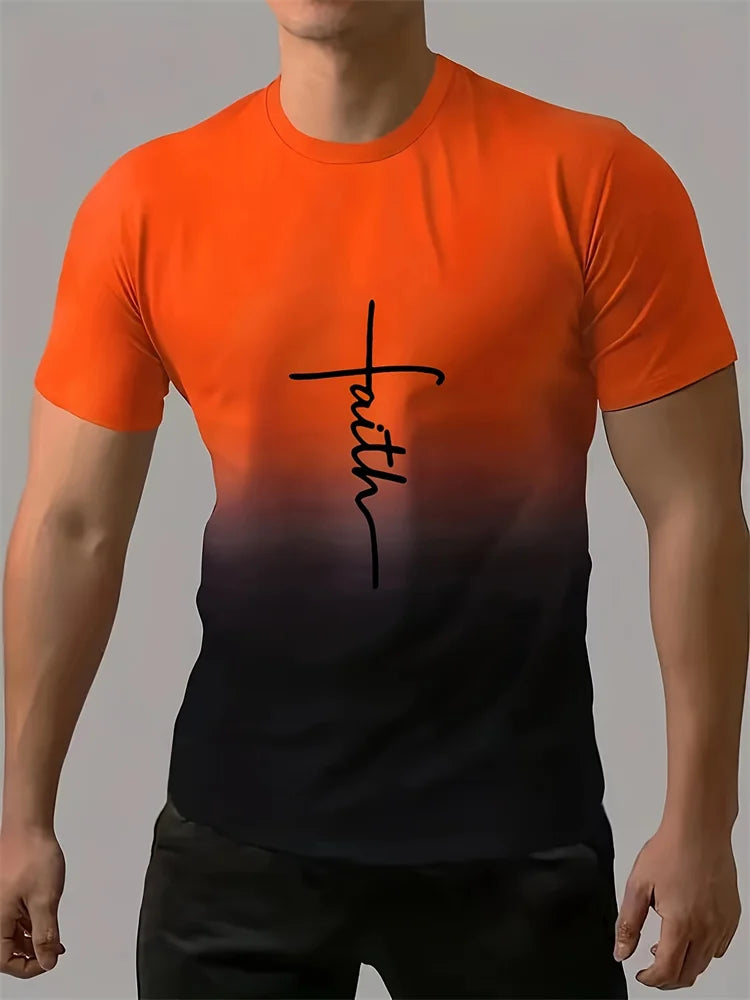Faith & Color Men’s Summer T – Shirt