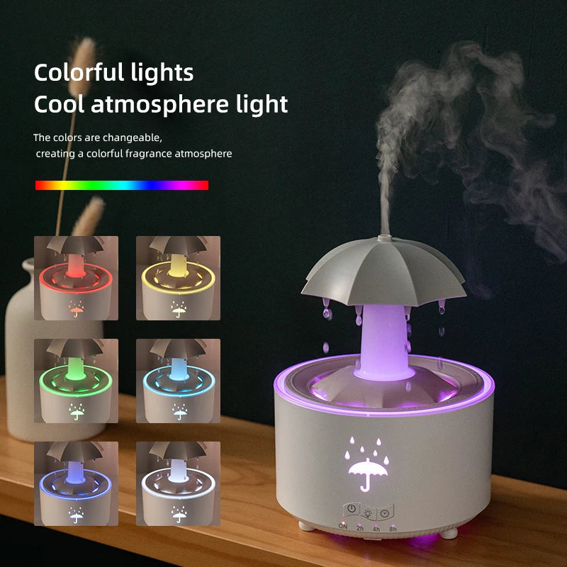 Colorful Raindrop Umbrella Humidifier 