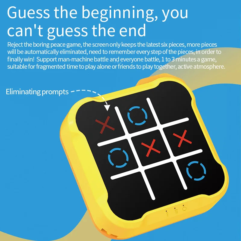 3-in 1 portable Puzzle Tic-Tac-Toe Board Game 