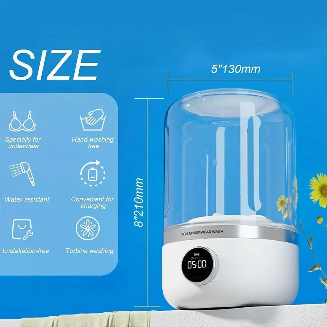Mini Portable Rechargeable Washer (2025 Upgrade)