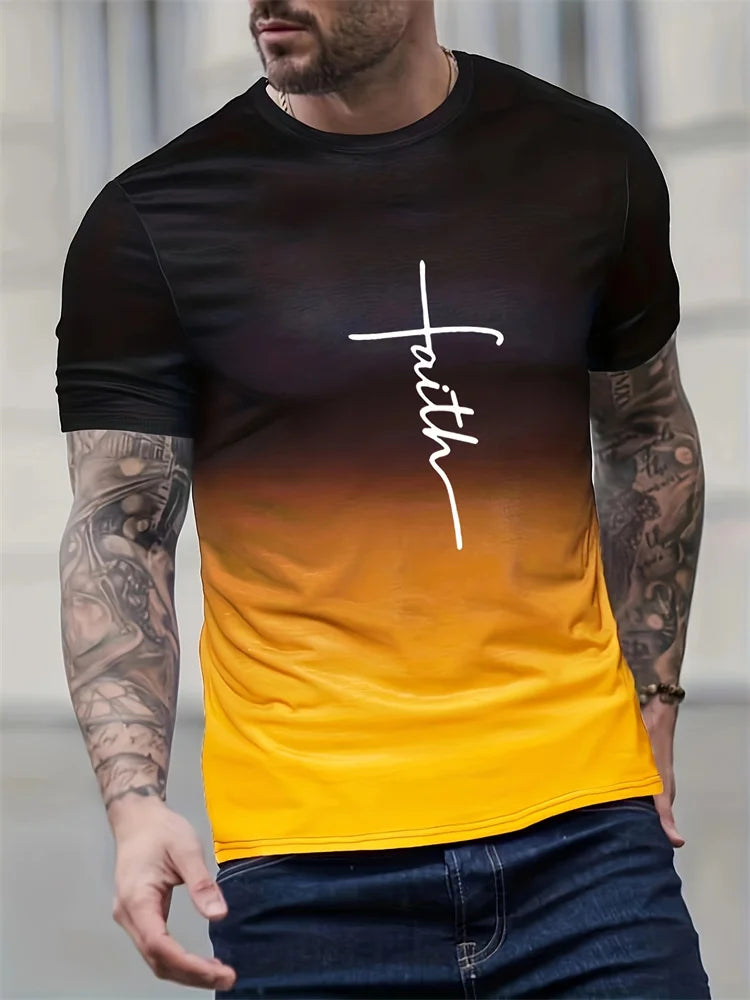 Faith & Color Men’s Summer T – Shirt
