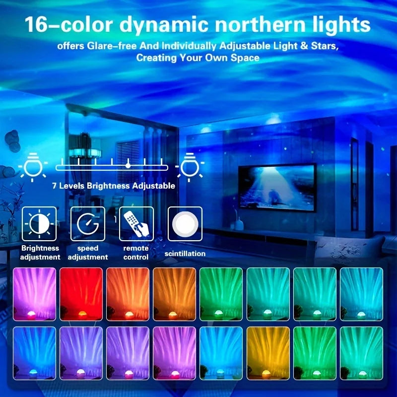Remote Control Ripple LED Projector