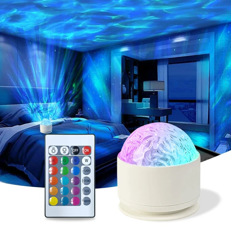 Remote Control Ripple LED Projector