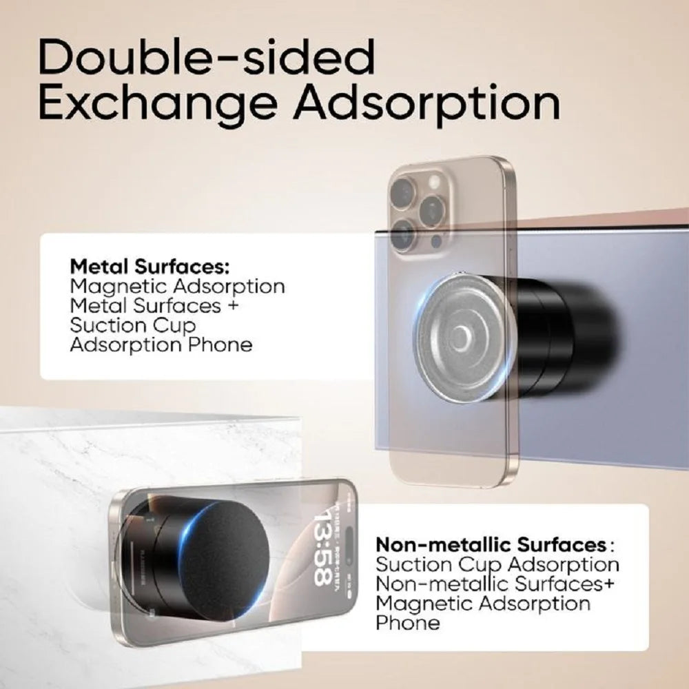 Vacuum Magnetic Magnetic Phone stand, Foldable,retractable and strong magnet Multi-Use  Phone Holder