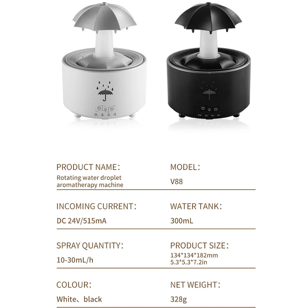 Colorful Raindrop Umbrella Humidifier 