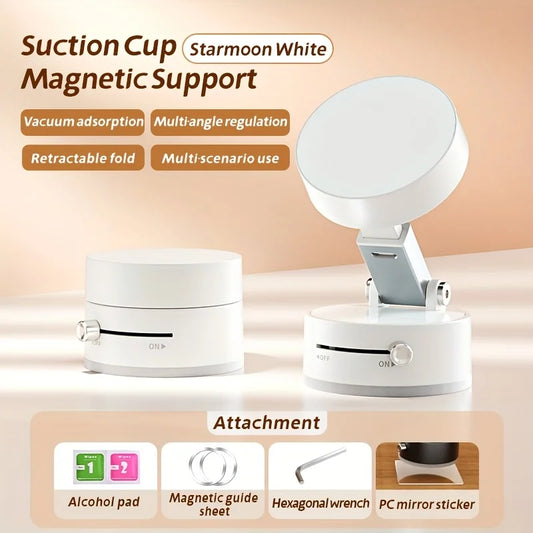 Vacuum Magnetic Magnetic Phone stand, Foldable,retractable and strong magnet Multi-Use  Phone Holder