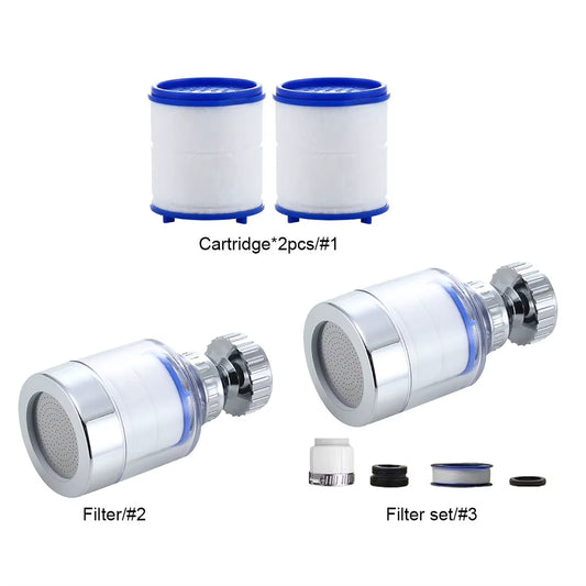 2-40PCS Faucet Water Clean Filter Purifier 360 Degree Rotating Splash Filters Faucet Adapter Water Saving for Household Kitchen